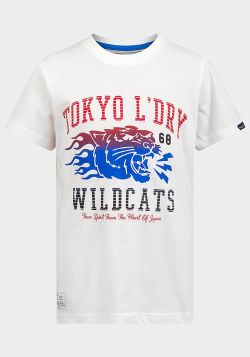 Tokyo Laundry Boys Wildcats T-Shirt in White 5/6y-13y - 5 pack