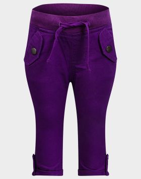 TBOE Kids Cotton Trousers in Purple *4/6m-1½/2y* - 5 pack