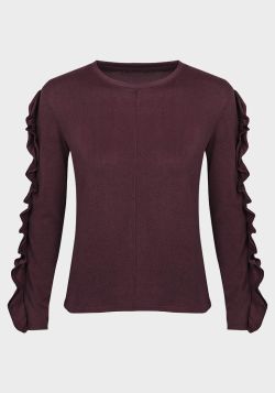 Ex UK Chainstore Ladies Frill Soft Knit Top - 10 pack