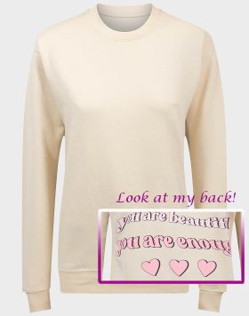 Ladies You Are Loved Back Print Sweatshirt - 10 pack