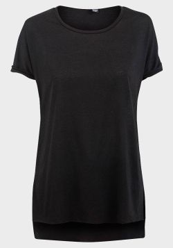Factorie Ladies Side Slits Turn-Up Cuff T-Shirt - 8 pack