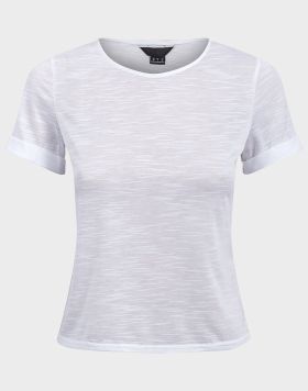 Wholesale Ex Chainstore Women's Plus Size T-Shirt in White | 9 pack