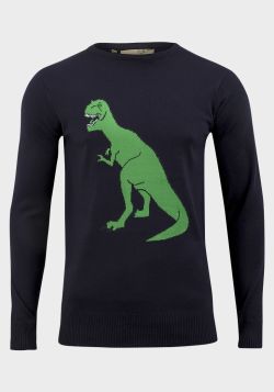 Brave Soul Mens Tyrannosaurus Knitted Jumper - 9 pack