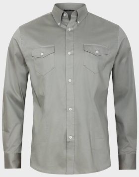 Wholesale Toplook Men's Pocket Shirt in Silver Grey | 13 pack