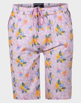 Brave Soul Mens Floral Print Shorts in Lilac - 6 pack