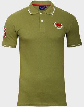 Wholesale Men's Classics Pique Polo Shirt in Green | 7 pack