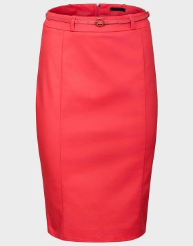 Ex Chainstore Ladies Pencil Cut Skirt in Coral - 13 pack