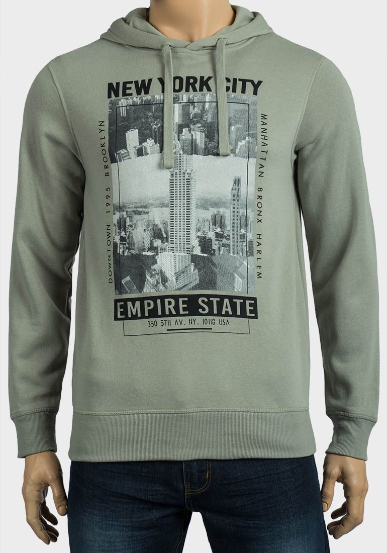 Sage New York Downtown Graphic Printed Sweatshirt